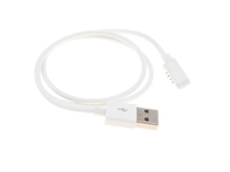 Cabo carregador magnético 3xUSB 2.0 para 4 pinos para pulseira inteligente Ly Ebike (branco)