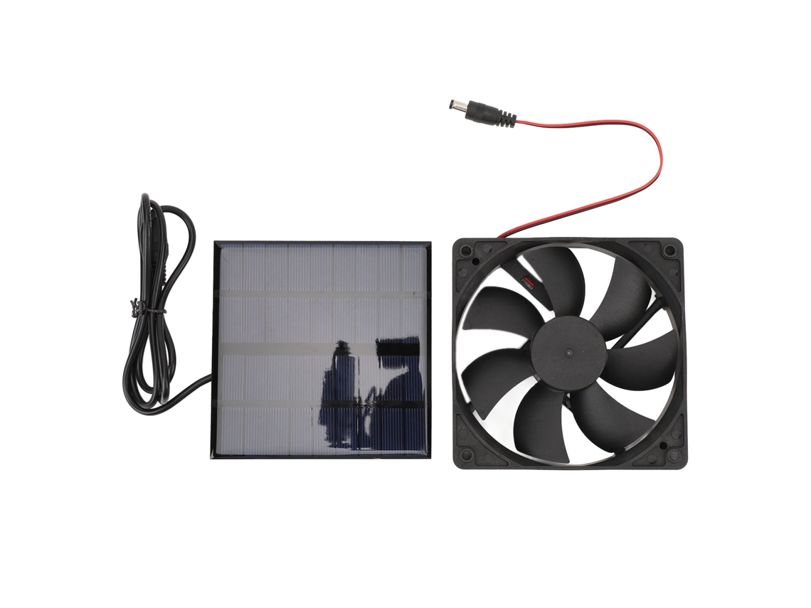Ventilador Exaustor Solar Portátil 9v 12w Painel Sol