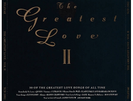 Cd The Greatest Love Ii Telstar
