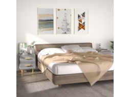Vidaxl Mesas De Cabeceira 2 Pcs 40x35x47,5 Cm Sonoma Cinzento