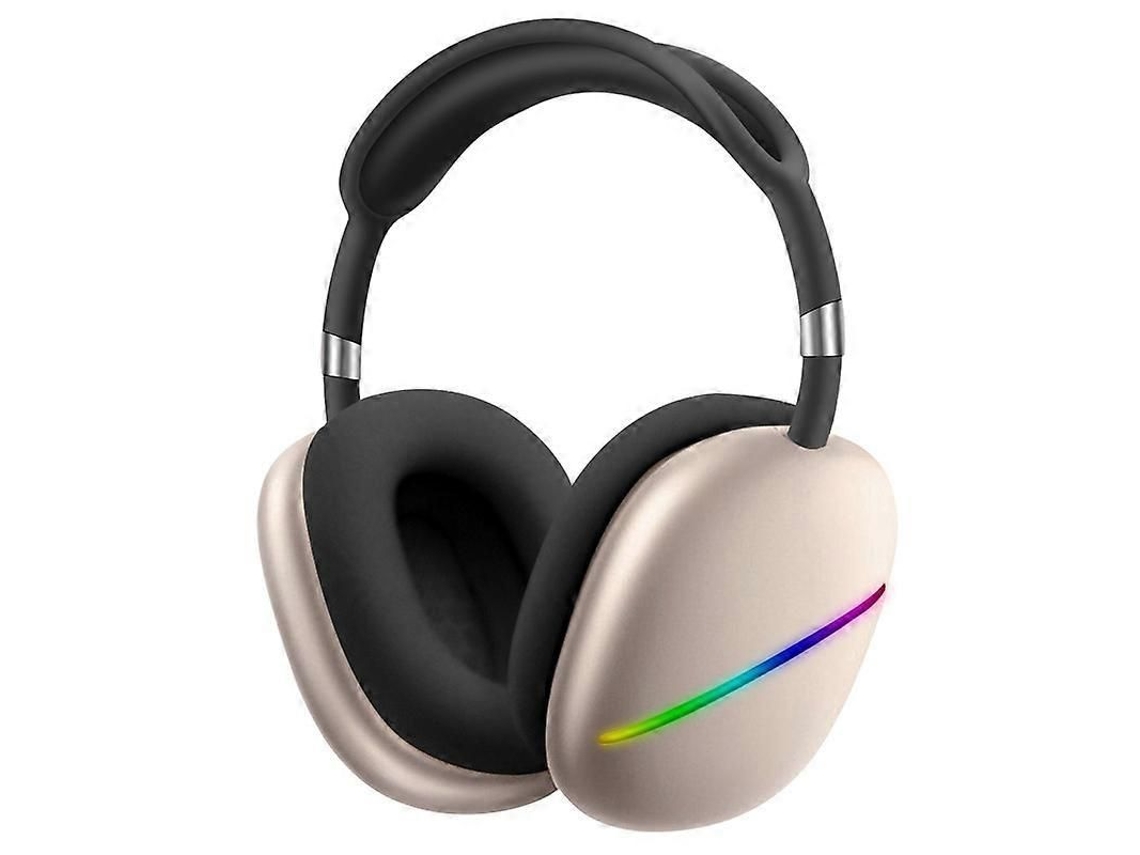 Fone de Ouvido Bluetooth Sem Fio Akz Max10 com Iluminação Rgb, Microfone e Suporte para Cartão Tf. TAISHENGDA