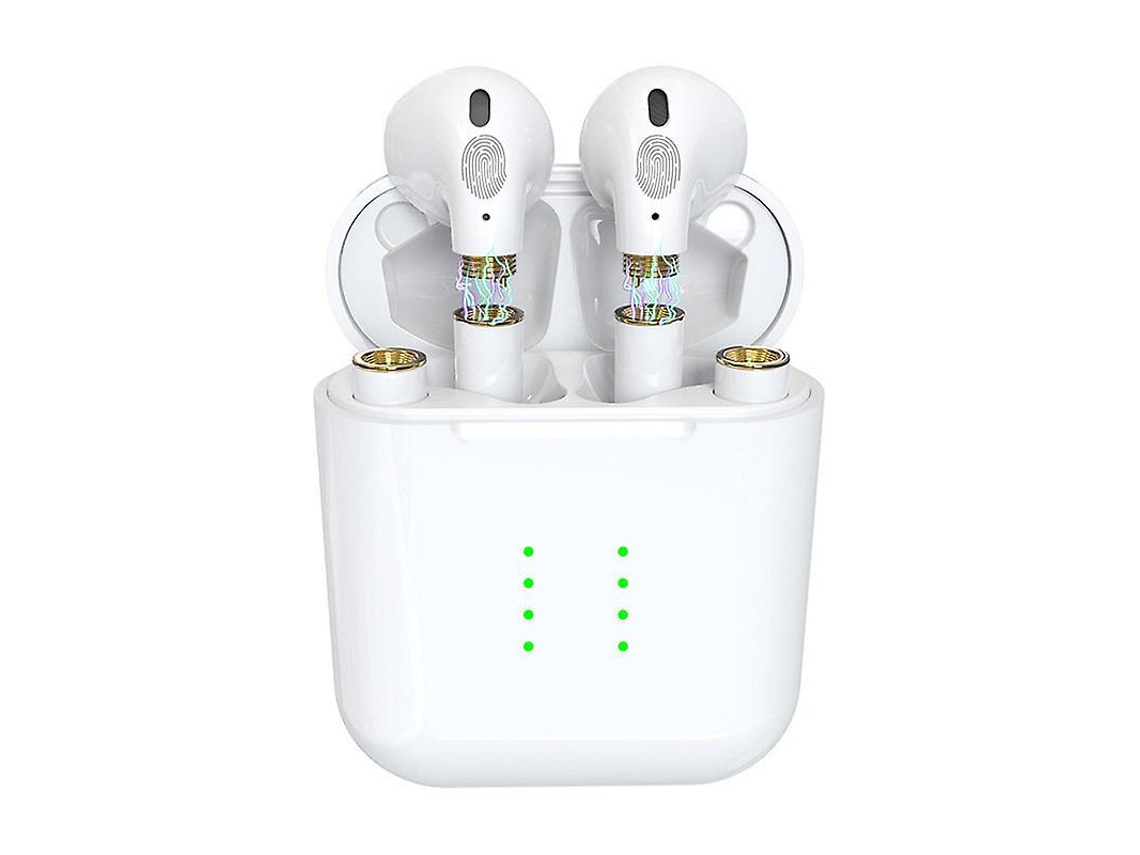 F68 Fones Bluetooth 5.0 Tws Ipx5 4baterias Substituíveis Hd Controle Toque Usb-c 24h Branco