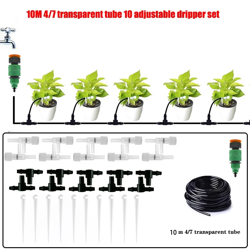Kit de Irrigação por Gotejamento com Tubulação de 4/7mm MDUG (10m)