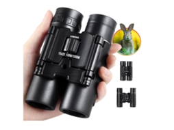 Binóculos 10x25 Para Crianças Adultos, Mini Binóculos Dobráveis Compactos E Leves De Bolso Bestvite (preto)