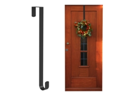 Suporte De Porta De Natal Em Metal Para Coroa De Flores,38 Cm,preto Btforus