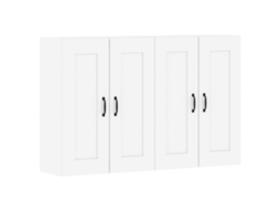 Wall Mounted Cabinet, Wall Mounted Cabinets Vidaxl Branco Madeira Processada (n/a)