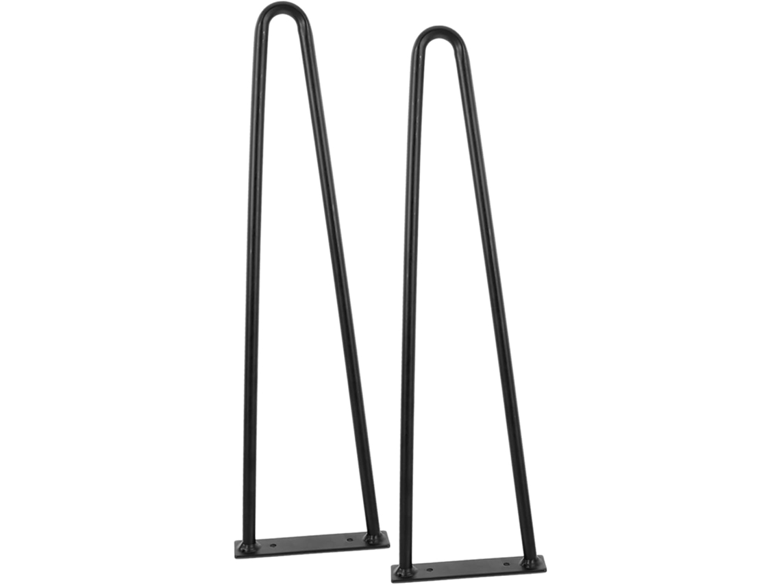 Holibanna Conjunto De 2 Pés Metálicos Em Formato U Para Móveis, Resistentes, Para Sofás E Mesas, Altura Ideal Para