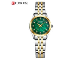 Relógio Feminino Moderno, de pulso de quartzo à prova d'água com pulseira de aço, MDUG