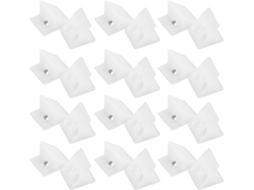Kit De Reparo Multifuncional Nolitoy Com 100 Peças Cantoneiras Plástico Resistentes Para Móveis, Cunhas Com Parafusos