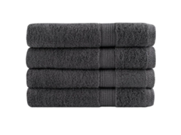 Vidaxl Toalhas Premium Solund 4 Pcs 100x200 Cm 600 Gsm Antracite
