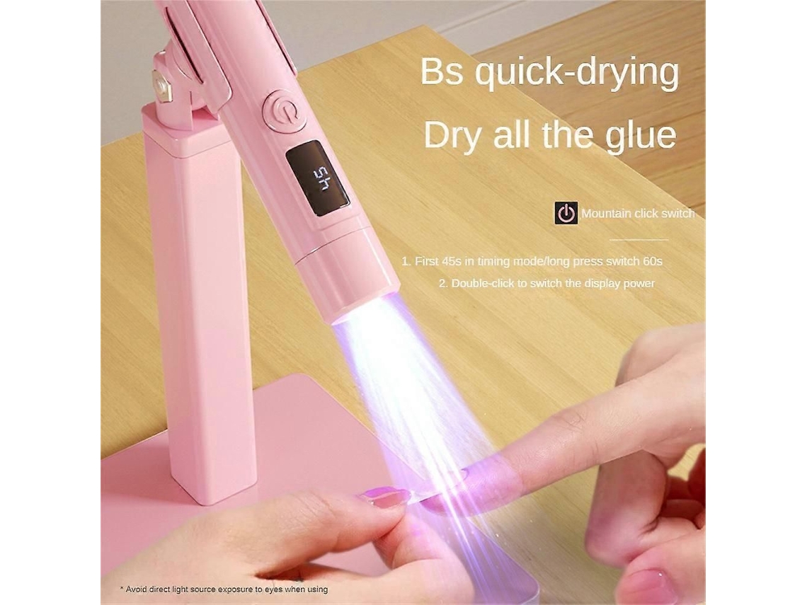 Lâmpada de Unhas Uv Led Mini para Manicure Secador Portátil Suporte Profission Al Ultravioleta GOKOCO