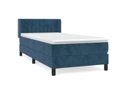 Box Spring Bed, Box Spring Beds Vidaxl Azul Veludo (100 X 200 Cm)