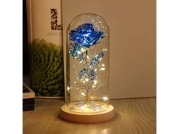 Rosa Encantada Com Luz Led Na Cúpula De Vidro Para Presentes De Natal E Dia De São Valentim