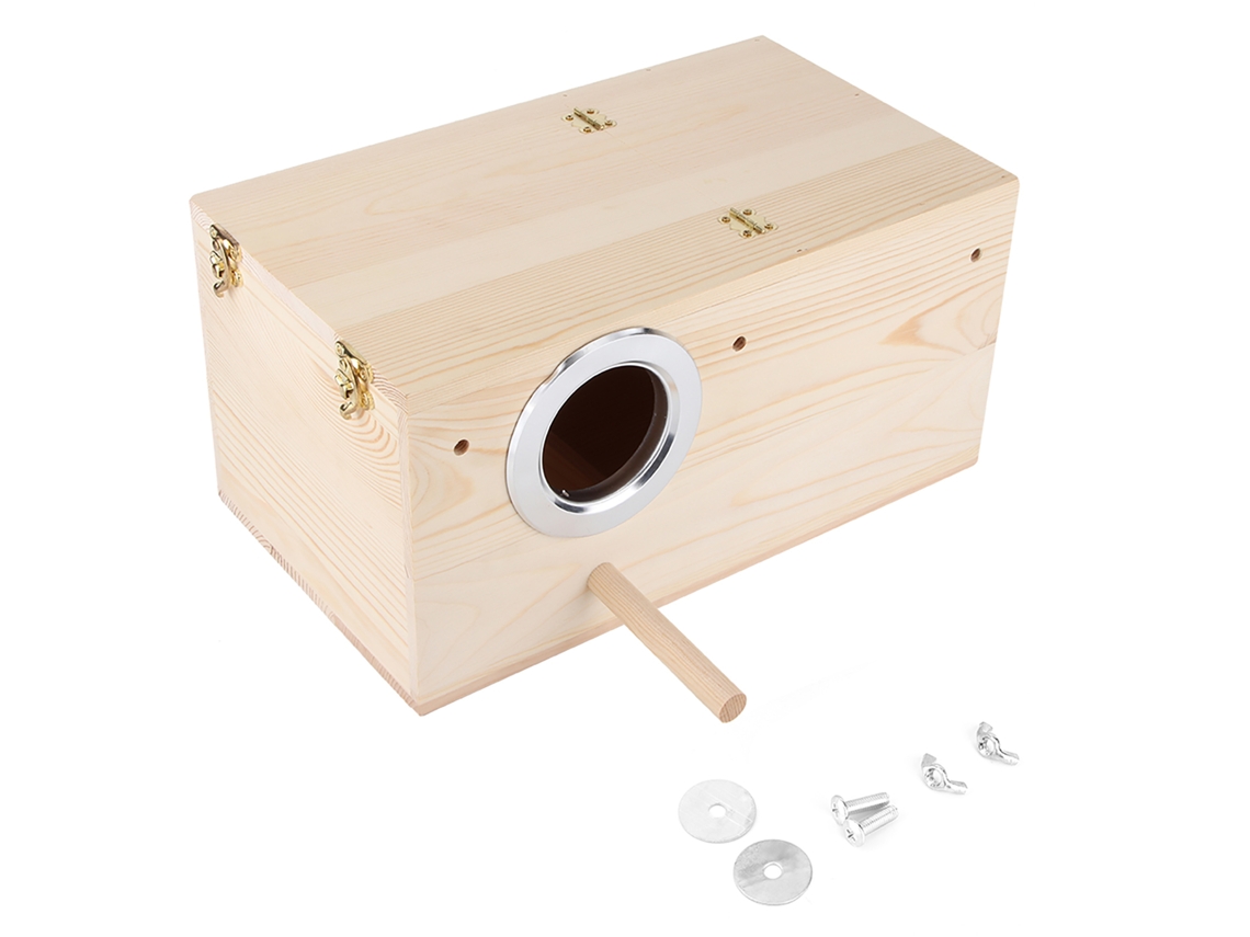 Casa de Madeira para Pássaros e Decoração PRIMEBOX