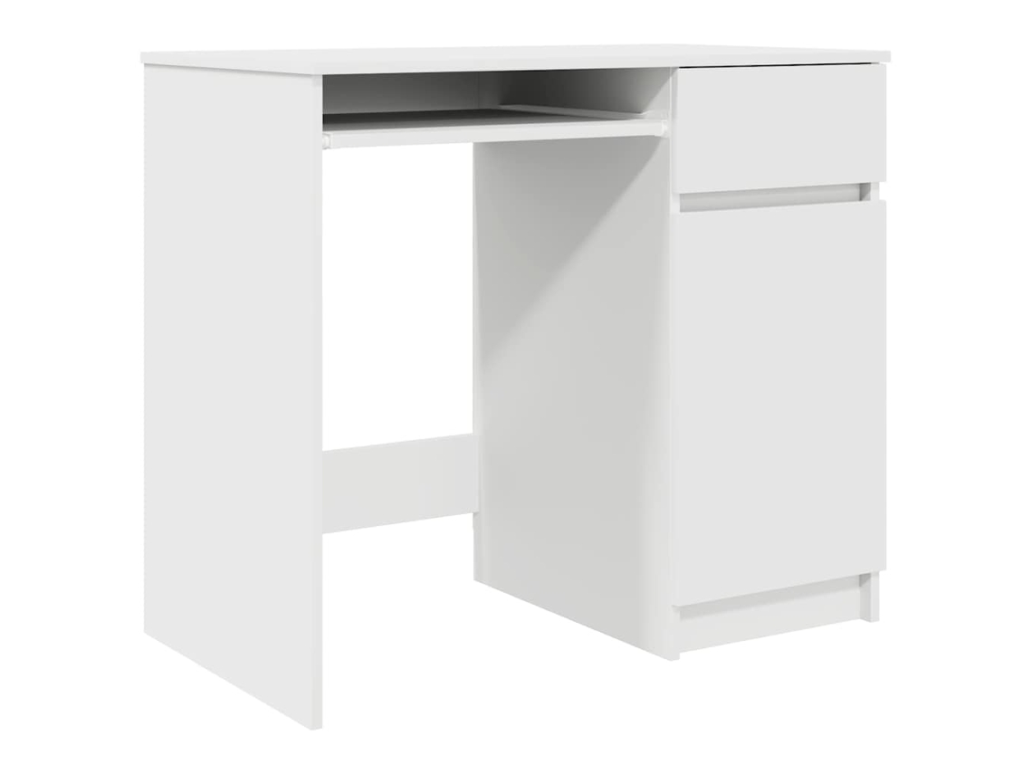 Vidaxl Secretária 86x49x76 Cm Derivados De Madeira Branco