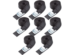 Conjunto De 8 Cintas Amarração 2 Cm X 40 Para Fixação Cargas Até 272 Kg