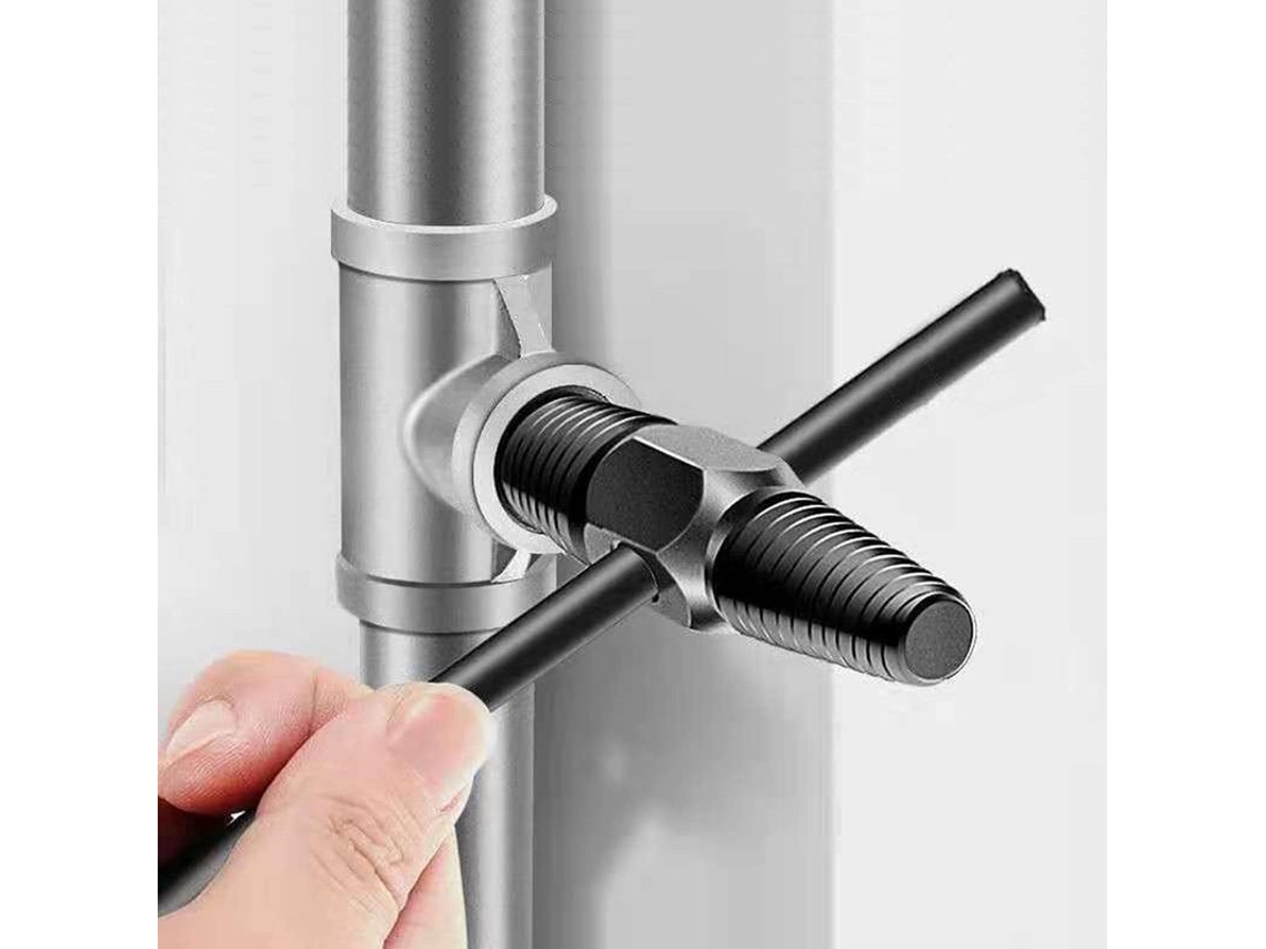 Extractor de Parafusos de Aço Duro para Tubos de 1/2 e 3/4 Polegadas, Ferramenta para Parafusos Danificados Ou Oxidados