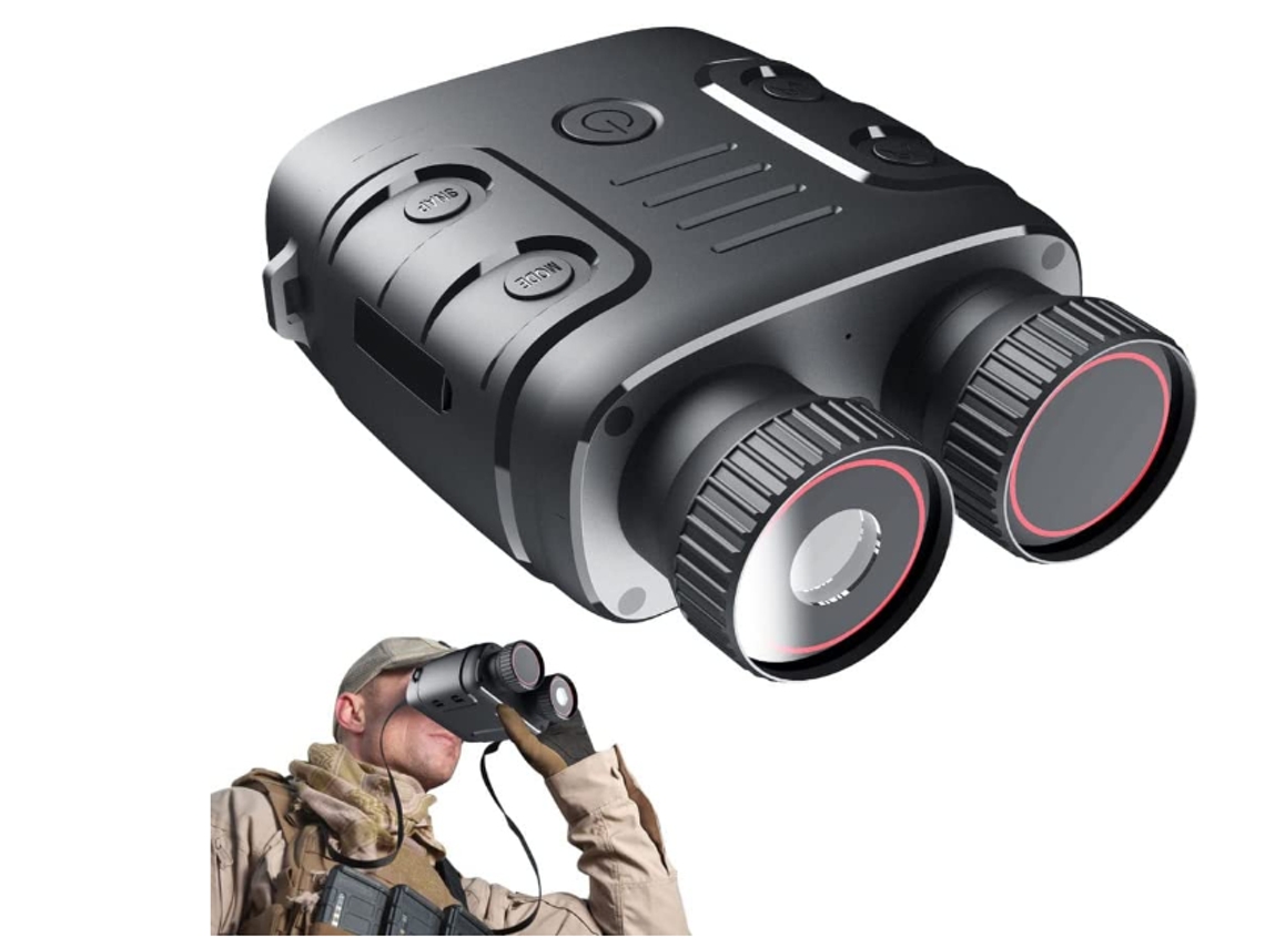 Óculos De Visão Noturna, Binóculos 1080p Infrarednight Vision Scope 5x Digital Zoom, Preto Bestvite