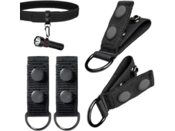 Conjunto de 4 presilhas de cinto de nylon