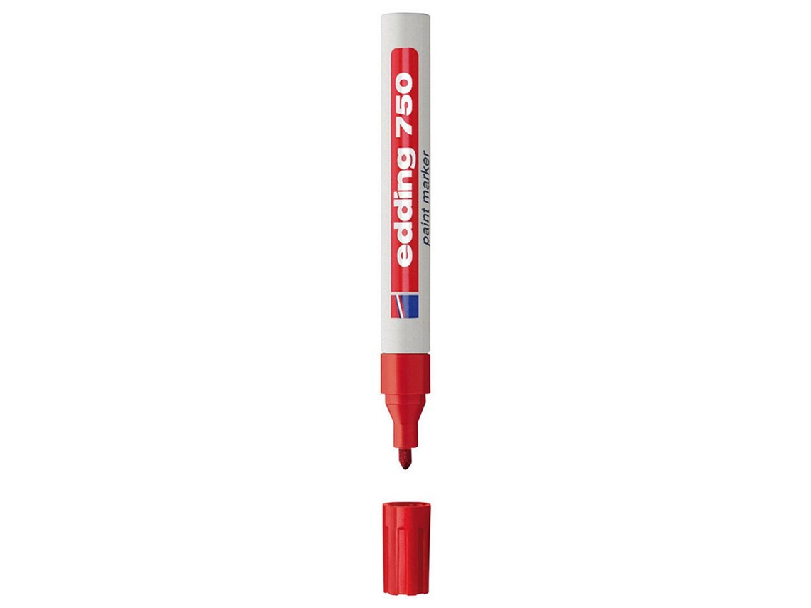 Marcador EDDING 750 (2-4 mm - Vermelho)