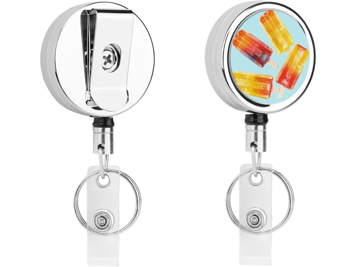 Porta Crachás Retráteis, Porta Crachás Divertidos Enfermeiras Com Clipe Chaveiro, Porta Cartões De Identificação