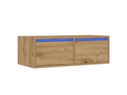 Móvel De Tv | Armários Para Tv Com Luzes Led 75x35,5x25 Cm Carvalho Artisiano Cfw932795 Lovely Home
