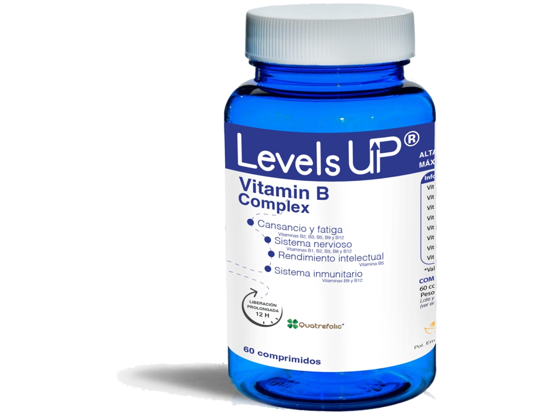 Levels Up Vitamina B Complex 60 Comprimidos Bioserum