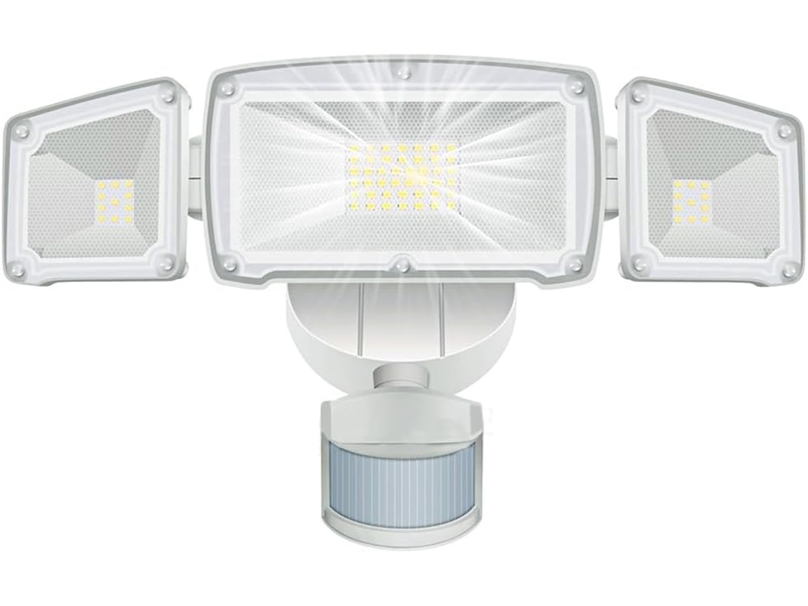 Luz De Detecção De Movimento Branca, À Prova Dágua Ip65, Com Sensor De Movimento Externo Para Garag Gokoco