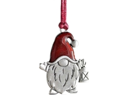 Enfeites De Natal Dupla Face Para Árvore De Natal, Pingentes Memoriais Para Decoração De Natal, Para Casa, Prata, Pacote Com 2, Pxcl Olysi Shop