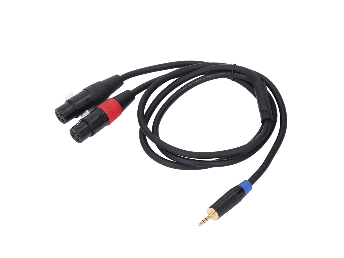 Cabo Divisor em Y para Microfone Estéreo EOOCOO, Adaptador de 3.5mm