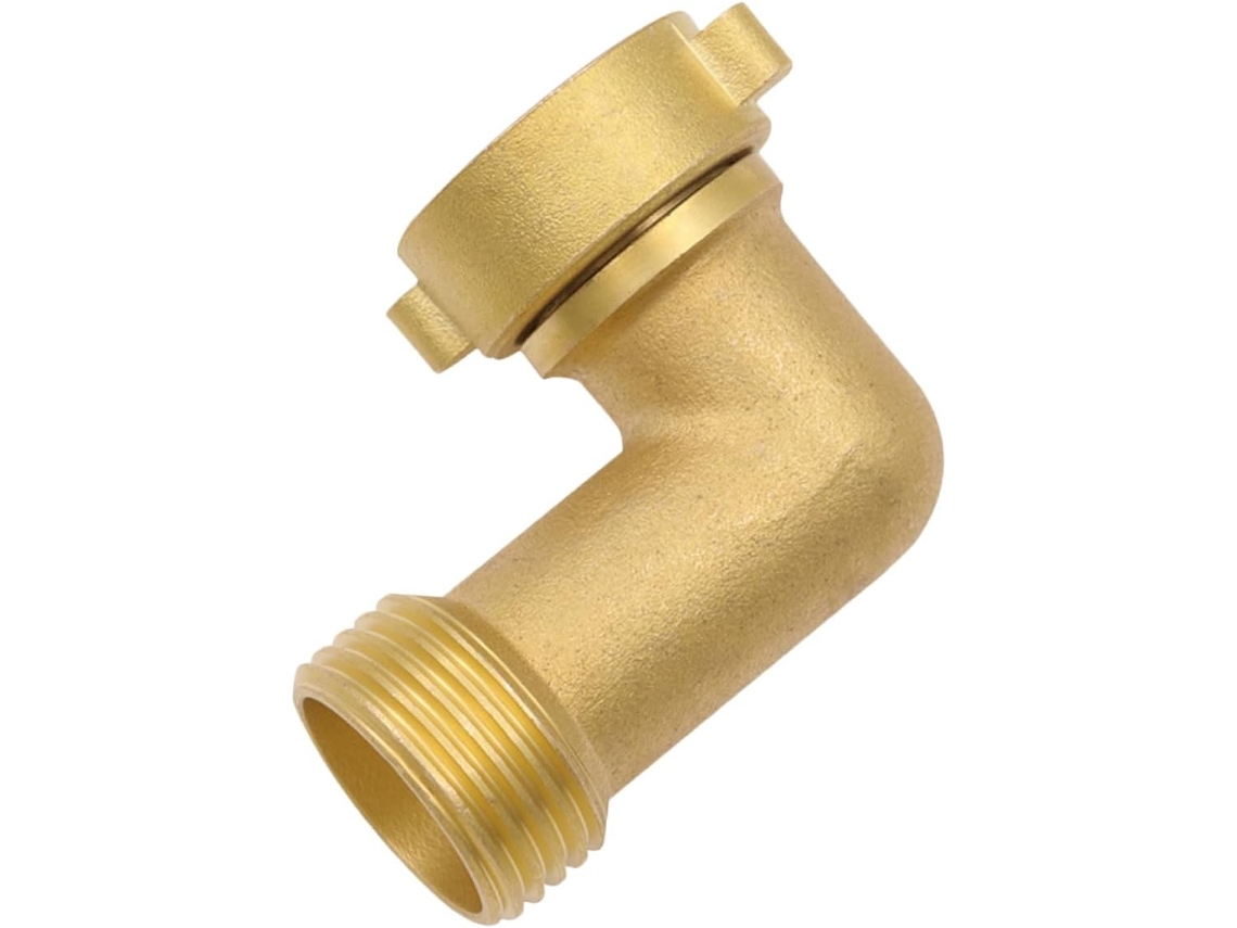 Cotovelo De Latão 90° 3/4" Para Mangueira Jardim, Adaptador Robusto