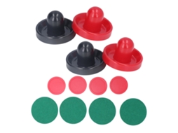 Mali 12pcs Acessórios de Air Hockey com 4 Pushers, 4 Preenchimentos e 4 Discos de 96mm
