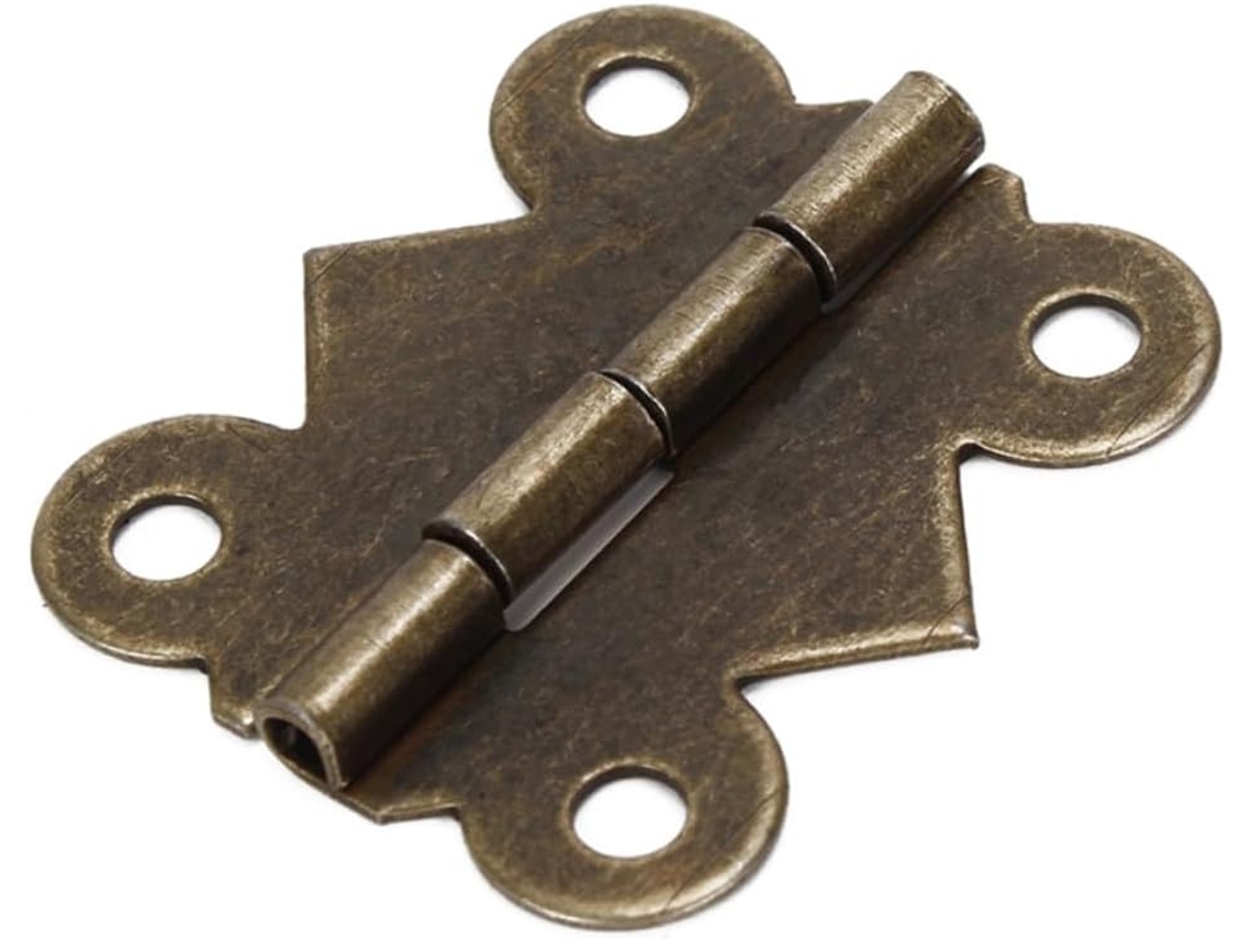 Dobradiças De Ferro Stobaza Para Caixas, 2, 5x 2cm, 20 Unidades, Mini, Vintage, Resistentes, Para Reparo De Armários E