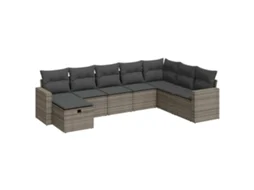 Garden Sofa Set, Garden Sofa Sets Vidaxl Cinzeto Rattan / Vime (n/a)
