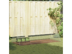 Vidaxl Gaiola Para Coelhos Prateado 215 X 100 X 85 Cm Aço Galvanizado