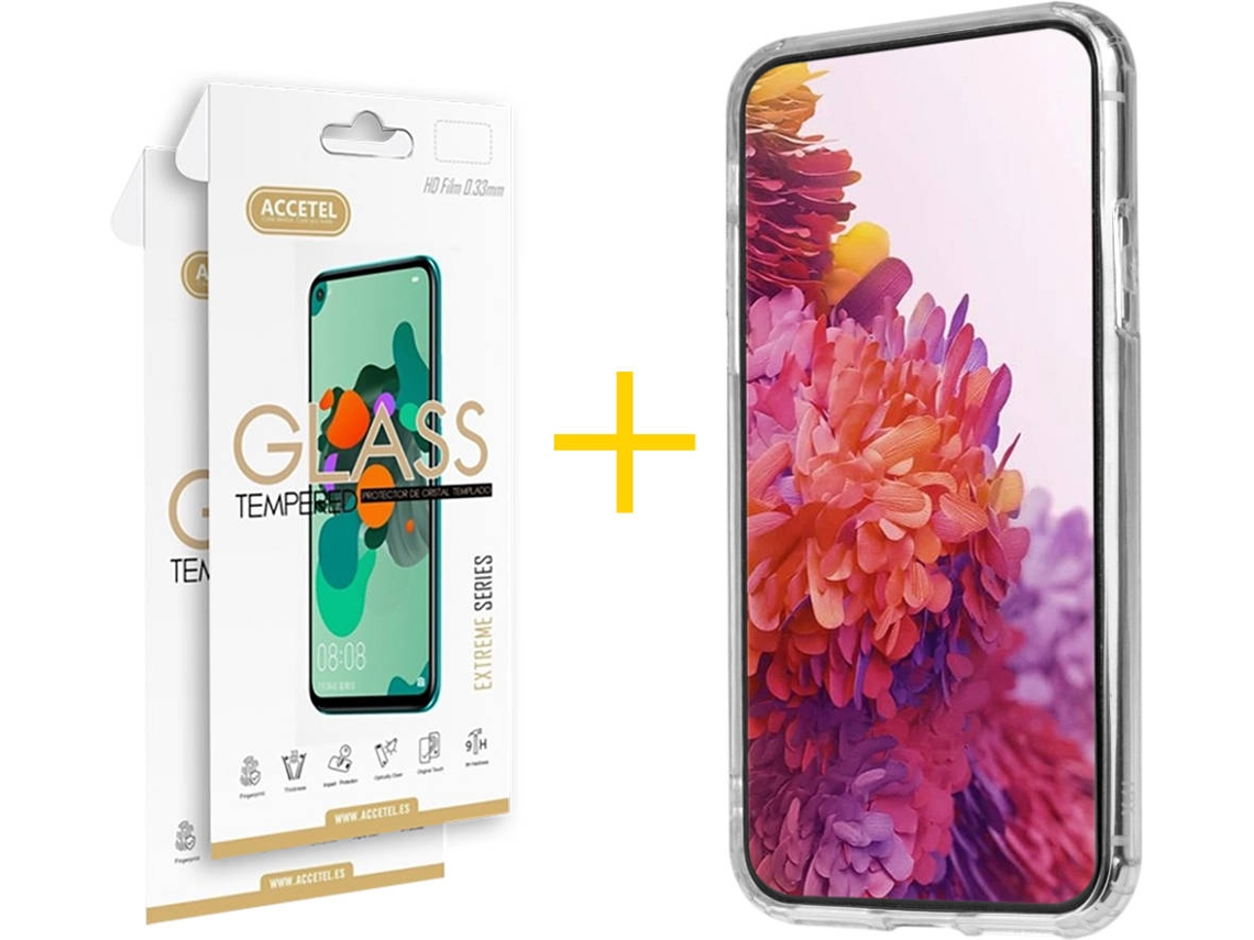 Capa + 2 Películas para Samsung Galaxy S21 Plus 5G ACCETEL Transparente Claro