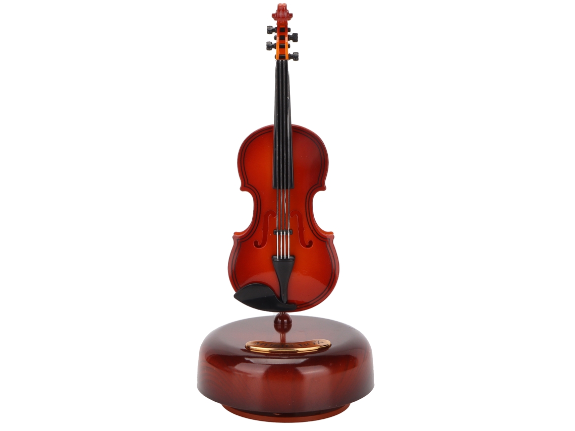 Ornamento de Caixa de Música Guitarra para Decoração