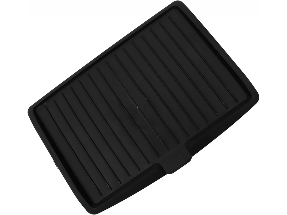 Escorredor De Plástico Preto, Tapete Escorredor, Suporte Para Pia -aquaforge