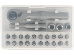 Catraca Multicabeças - Compacta E Leve, Kit 25 Em 1 Com Design À