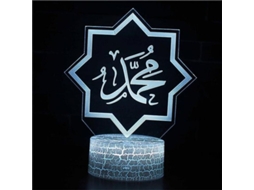 Lâmpada Noturna Led 3d 16 Cores Com Controle Remoto Decoração Ramadã Presente Usb