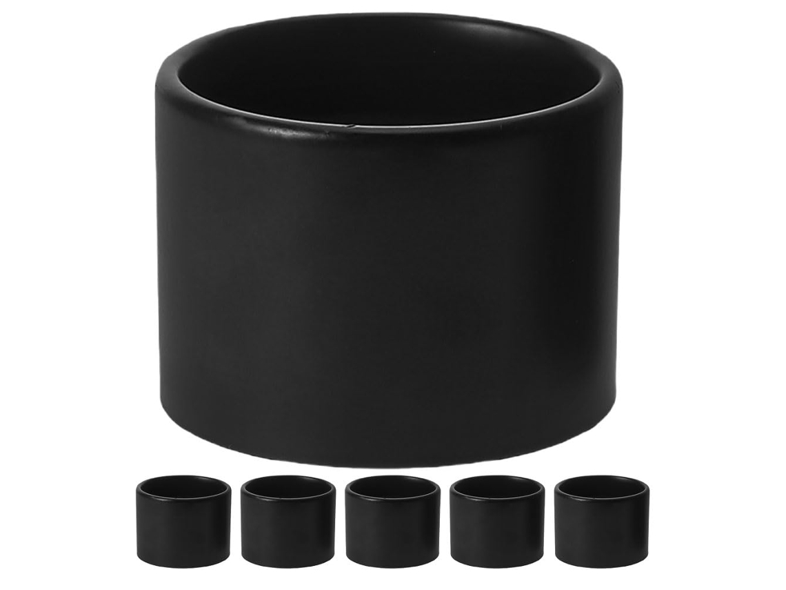 Conjunto De 6 Anéis Metálicos Para Abajur Com Adaptador De Soquete