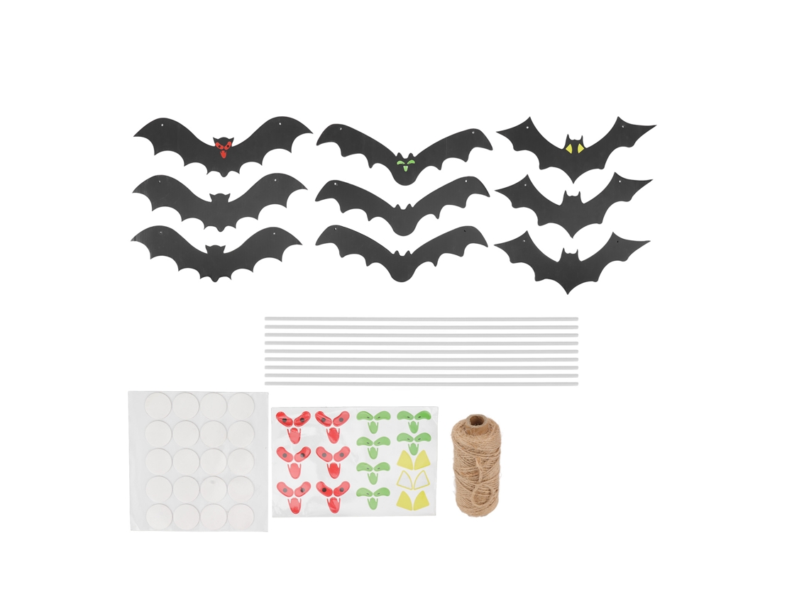 Decoração de Morcegos Pendurados para Halloween | S/MARCA