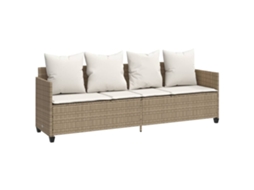 Sun Lounger, Sun Loungers Vidaxl Bege Rattan / Vime (n/a)