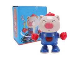 Ats brinquedo Porco Dançarino Musical Cuto Brinquedo de Educação Infantil com Luzes e Sons para Crianças Azul