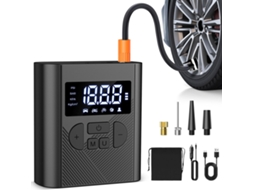 Compressor de Ar Portátil para Encher Pneus Bateria de 6000 Mah e Bomba de Ar Sem Fio de 12 V Dc para Pneus de Carro Bomba de Pneu de Bicicleta BISBISOUS