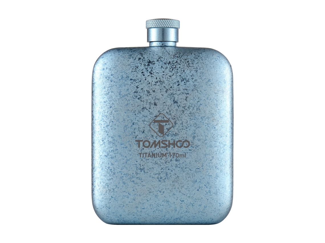 Garrafa de Whiskey de Titânio 170ml para Camping