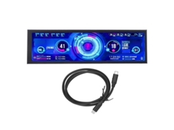 Monitor Portátil EOOCOO com Exibição de Temperatura e Tela Secundária