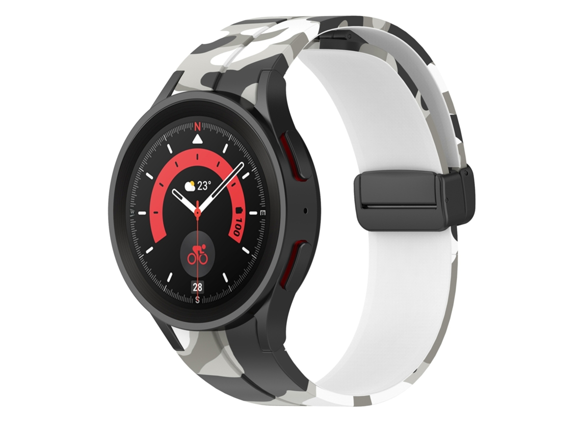 Bracelete Magnética de Dobra para Samsung Galaxy Watch5 Pro, Estilo Camuflado CHABERLU