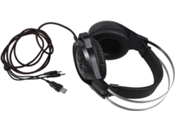 Fones De Gamer Com Fio, Luzes Em 7 Toque Na Pele E Para Jogar. Metal