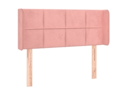 Headboard, Headboards Vidaxl Cor-de-rosa Veludo (93 X 16 X 78/88 Cm)